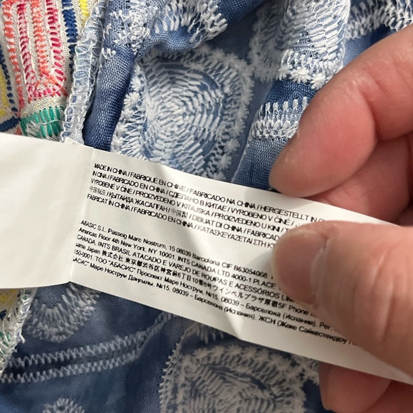 NWT - Desigual Women’s Patchwork Embroidered Long Sleeve Shirt - Size L - Picture 15 of 15